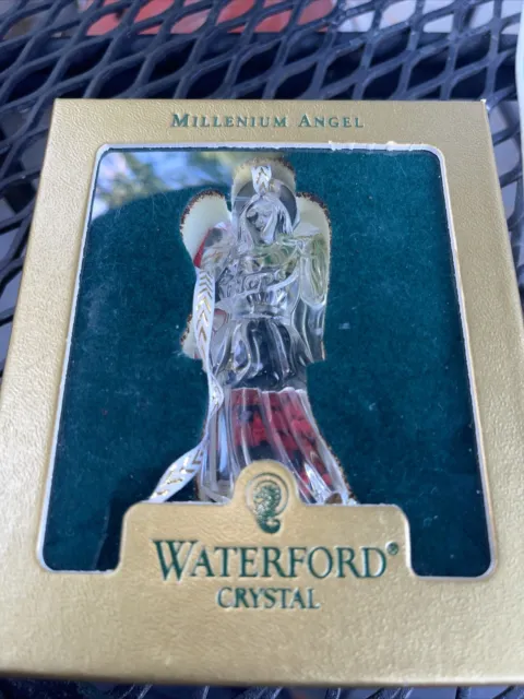 Waterford Crystal Millennium Angel Ornament in original box