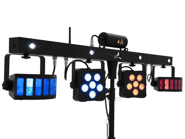 Mobile Eurolite LED KLS Laser Bar Pro FX inkl. Fußschalter +Fernbedienung+Tasche