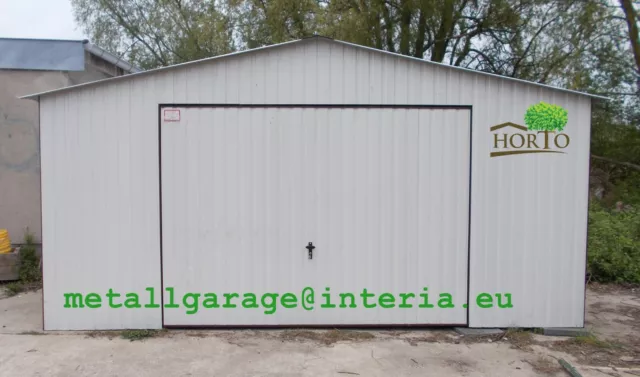 4x6 Schuppen Blechgarage Fertiggarage Metallgarage Cointener lagerraum Garage*