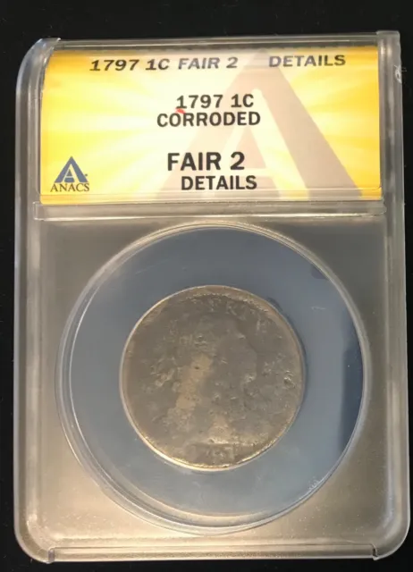 1797 large cent Anacs fair 2
