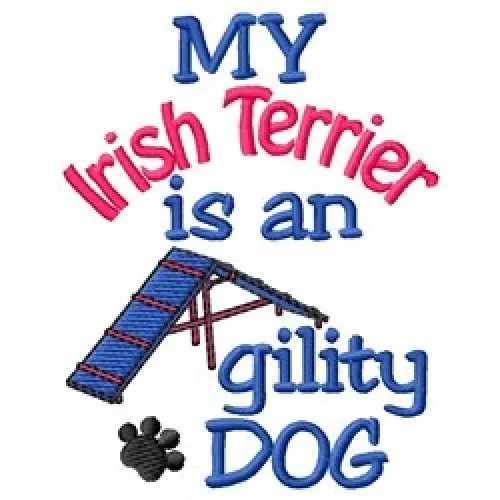 My Irish Terrier is An Agility Dog Fleece Jacket - DC1952L Size S - XXL