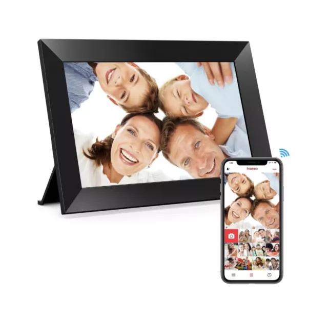 Frameo 10.1 Inch WiFi Digital Picture Frame, 1280x800 HD IPS Touch Screen Pho...