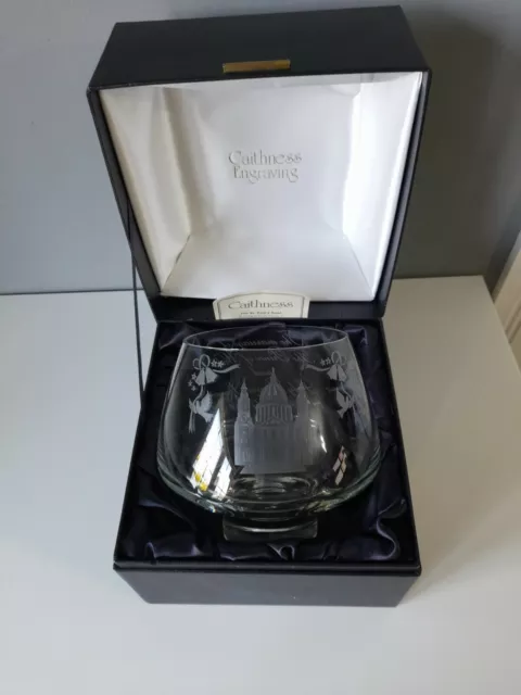 Caithness Engraving Limited Edition "The St Pauls Bowl" - Boxed
