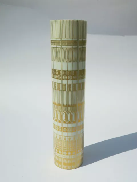 Große Rosenthal Vase mit Gold-Dekor, Entwurf Hans Theo Baumann, 36 cm