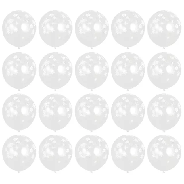 100 un. globos de papel de aluminio de Navidad decoraciones de boda transparentes espesor nieve 3
