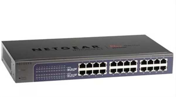 Used Netgear Prosafe Plus JGS524E 24 Ports Rack-Mountable Ethernet Switch bc