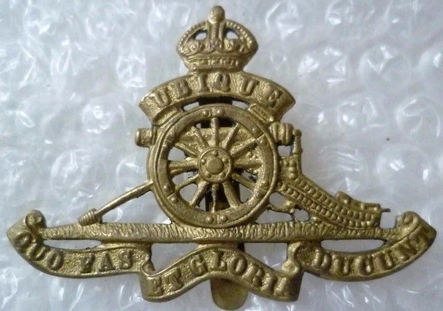 WW1 ROYAL ARTILLERY Cap Badge KC All Brass ANTIQUE Org £27.99 - PicClick UK