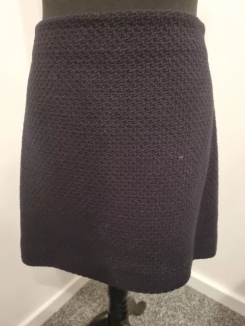 MNG Mango Short Black Textured Skirt Size XXL BNWT