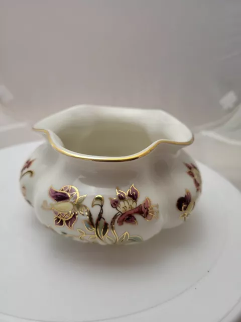 Zsolnay Hungary Jubileum 150 Porcelain Red Pink Flower small pot vase nuts dish