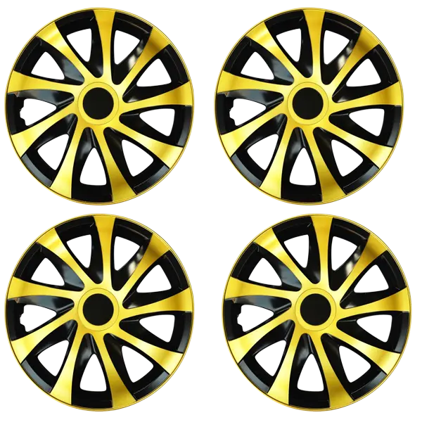 16" Wheel Covers Hub Caps 16 Inch Wheel Trims Trim Set Of 4 Plastic [DRAC Gold]