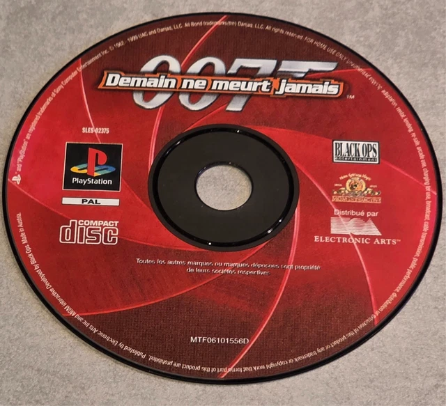 PS1 Playstation 1 notice manuel Demain Ne Meurt Jamais James Bond 007