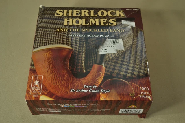 BePuzzled Sherlock Holmes and the Speckled Band 1000 Piece Mystery Jigsaw Puzzle
