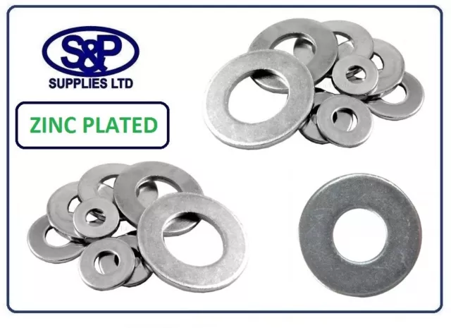 Steel Washer Zinc Plated M3 Up To M36 Din125A, 3Mm Upto 36Mm Zinc Plate Washers