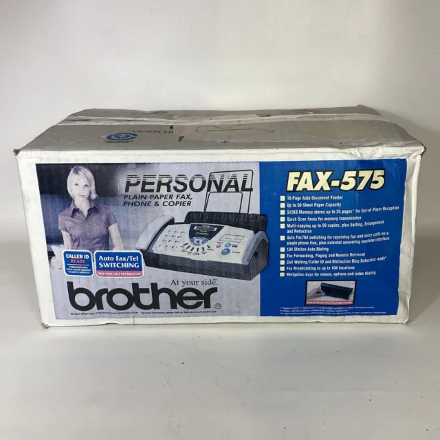 Brother FAX 575 Personal Plain Paper Fax Machine Phone Copier Tested