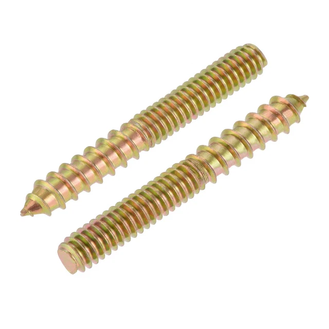 1/4-20x2" Gancio Bulloni Doppia Testa Tassello Vite per Legno Mobili 20pz