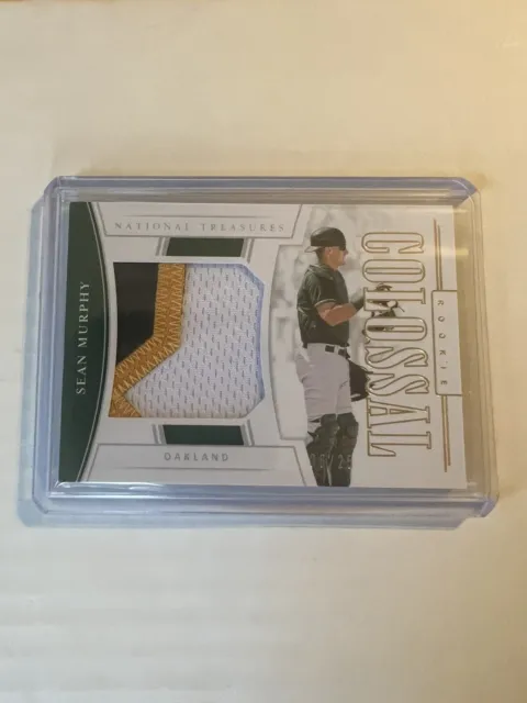 2020 Sean Murphy National Treasures Rookie Colossal Jersey!Beautiful Patch 06/25
