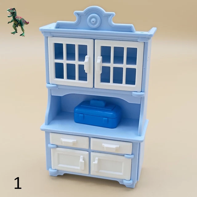 PLAYMOBIL ESTANTERIA-ARMARIO AZUL-CUBIERTOS-MANSION victoriana