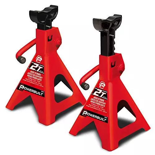Jack Stand, 4-Ton Capacity, Steel, Red, 16.375 in. Extended Height, 10.375 in.