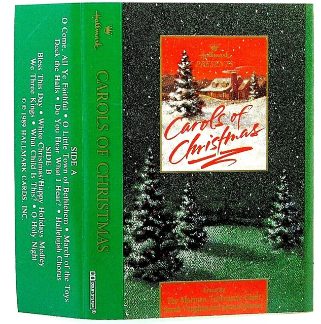 CASSETTE CAROLS OF Christmas Hallmark Cards 1989 Mormon Tabernacle