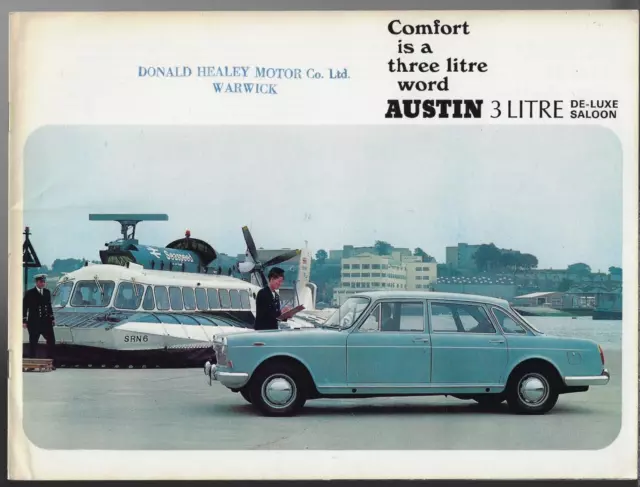 Austin 3-Litre De Luxe 1968-70 UK Market Sales Brochure