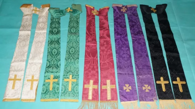 Stola 5 Stück,  Messgewand, Kasel Casula Chasuble Pianeta