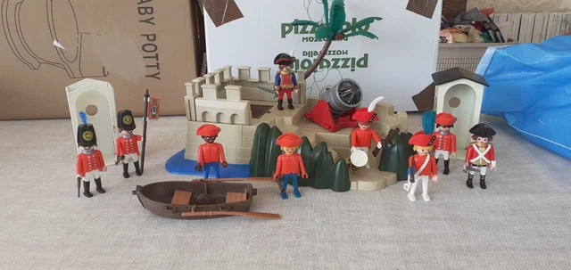 PLAYMOBIL - Phare lumineux avec soldats - Pirates - Canon pivotant - Accessoires inclus