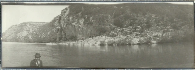 France, Vintage Ardèche Gorges print, Kodak panorama 6x18 arg print