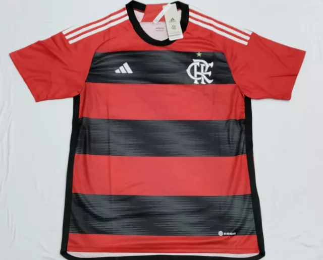 Flamengo Home w/ Sponsors Soccer Football Jersey Shirt - 2023 2024
