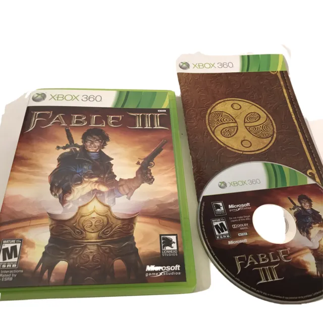 Fable 3 III Microsoft Xbox 360 2010 Complete Open World Fantasy Video Game
