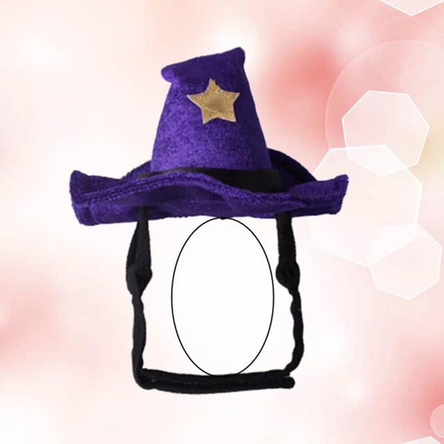 PARTY WITCH HAT Cat Wizard Cloak Halloween Costume for Cats and Dogs