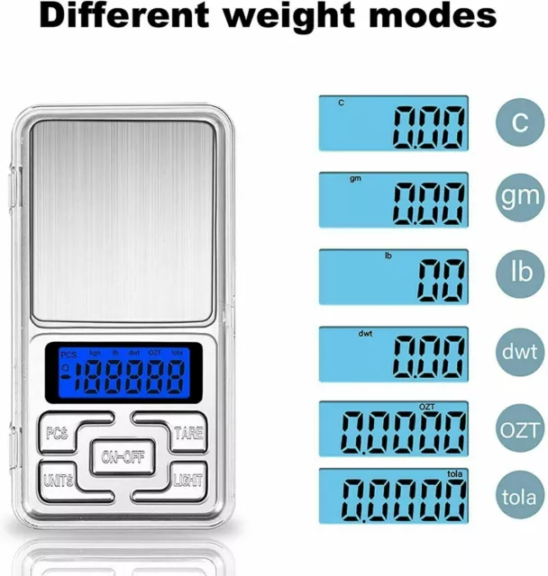 New Pocket Digital Scales Jewellery Gold Weighing Mini LCD Electronic 0.1g 200g