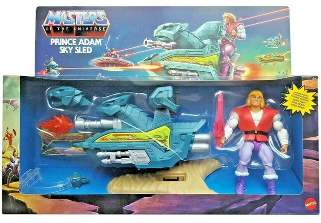 Figurine Prince Adam & Sky Sled Masters Of The Universe Origins - Mattel 2020, Neuf Sous Blister