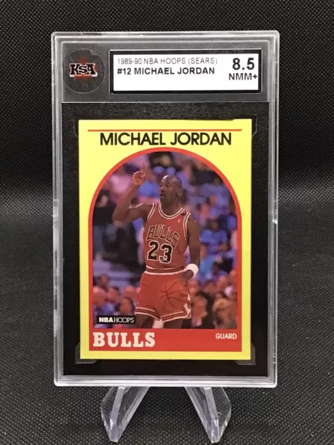 1989-90 Hoops (Sears) MICHAEL JORDAN #12 KSA 8.5 Bulls