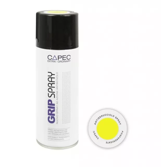 Bombe de peinture antidérapante jaune photo luminescent CAPEC - 400ml