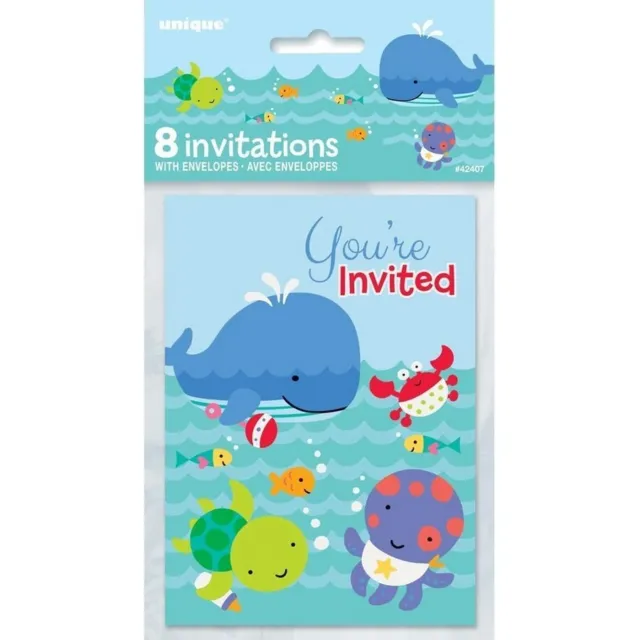 Unique Party - Invitations UNDER THE SEA (SG24855)