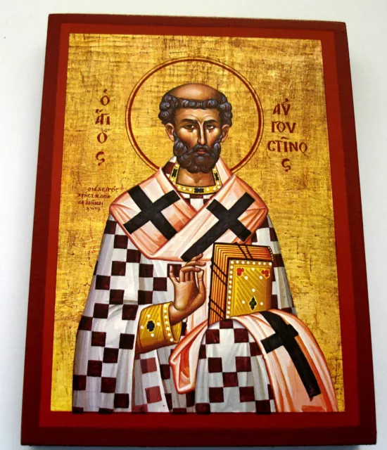 St. Augustinus Ikone Icon Icone Saint Augustine santo agostino Icono икона Ikona