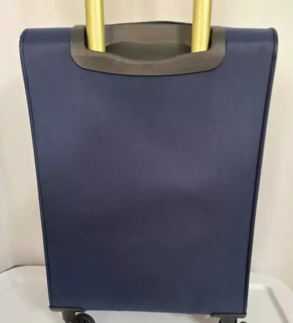 Samantha Brown Croco Detail 26" Spinner Suitcase Luggage Navy Blue NWT 5