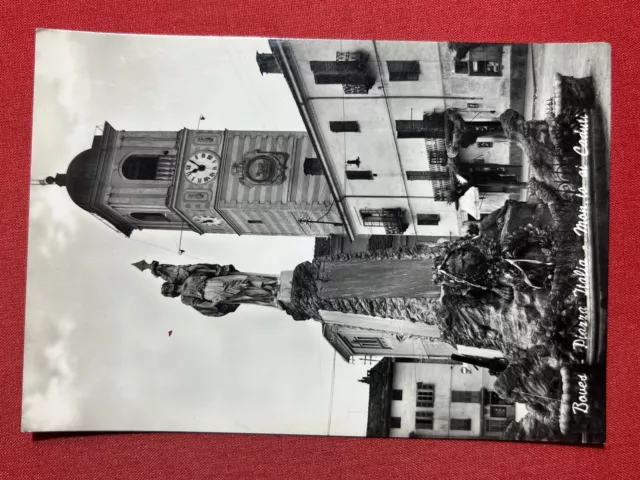 Cartolina - Boves - Piazza Italia - Monumento ai Caduti - 1961