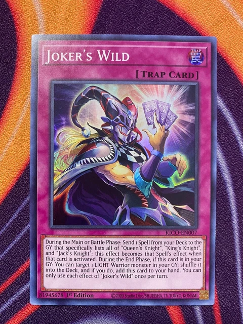 Joker's Wild - KICO-EN007 - SUPER RARE - 1st Edition - Yugioh Card