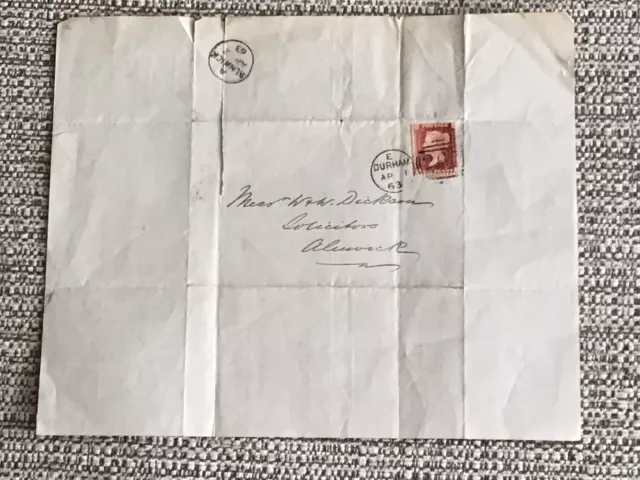 Vintage Letter - Farm Rents , One Penny Red Stamp - 1 April, 1863