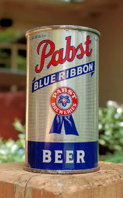 Outstanding Unlisted 1941 Wfir Pabst Blue Ribbon Flat Top Can! Outstanding Unlisted 1941 Wfir Pabst Blue Ribbon Flat Top Can!