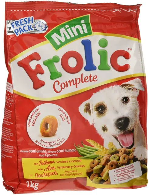 Frolic Mini Pollo Verdure Cereali Alimento per Cani Crocchette al Pollo 1kg