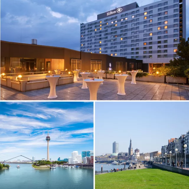 Düsseldorf Städtereise HILTON Hotel exklusiver Kurzurlaub 2 Personen Wochenende