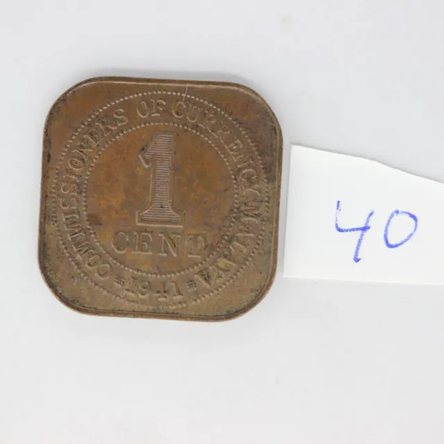Malaya 1 cent 1941  (3401754/O40)