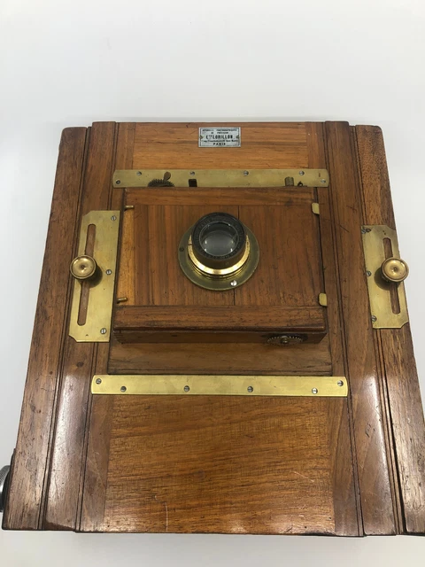 Chambre Photographique DEROGY Acajou 13x18 Cm Avec Trépied – Fin XIXe