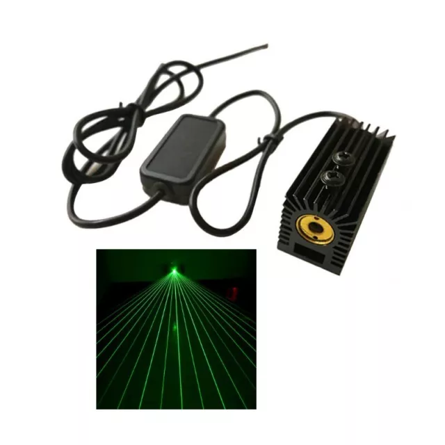 532nm 50mw Green Fan-Shaped Spot Laser Module With Radiator For Stage Lamp