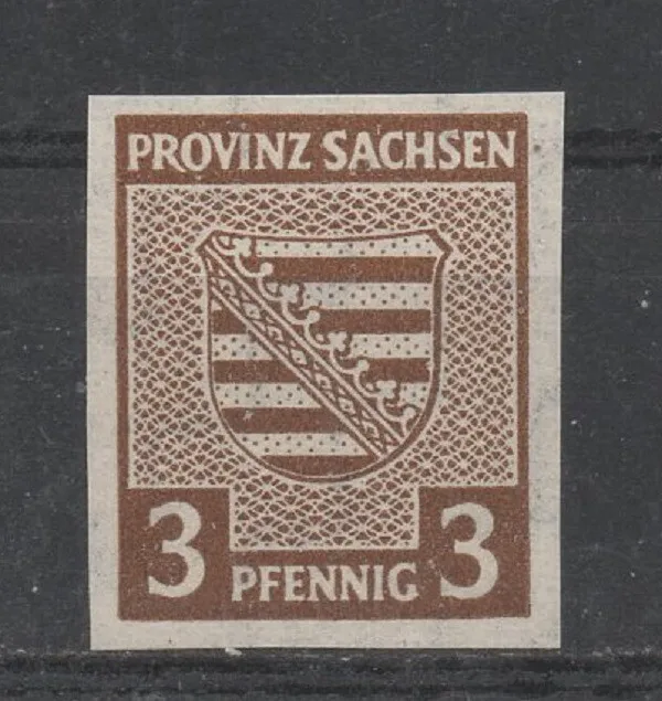 SBZ-Provinz Sachsen 67X mit Köhne Plf. f13  (Provinzwappen) postfrisch