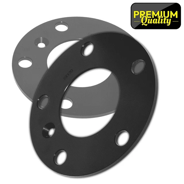 Élargisseur De Voie 2 Pièces - Alliage Aluminium Forgé - PCD 4x100, CB 56.1 à 73.1 Mm - Épaisseur 3mm - Noir