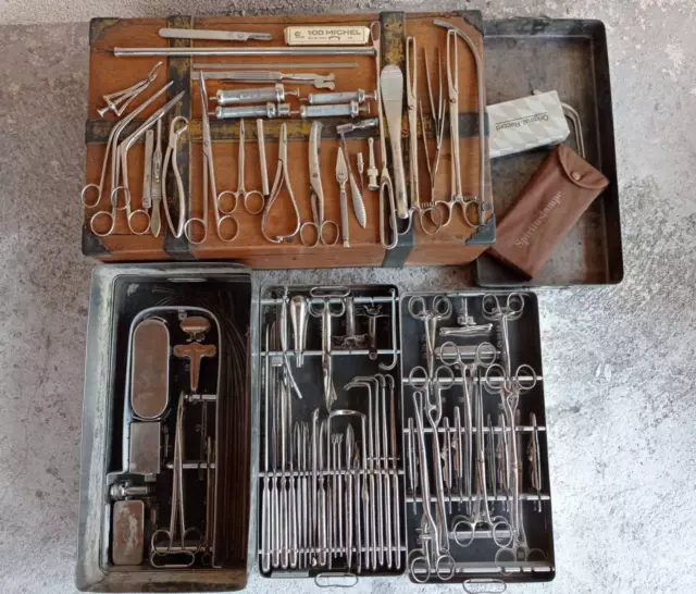 Vintage German WWI Surgeons Instrument Military Surgical Medical Kit