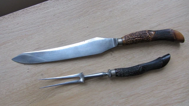 Service à gigot argent et inox Collet et Valois